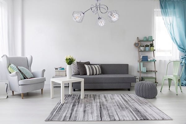 Moderne LED-hængelampe i kromtråd i loftstil