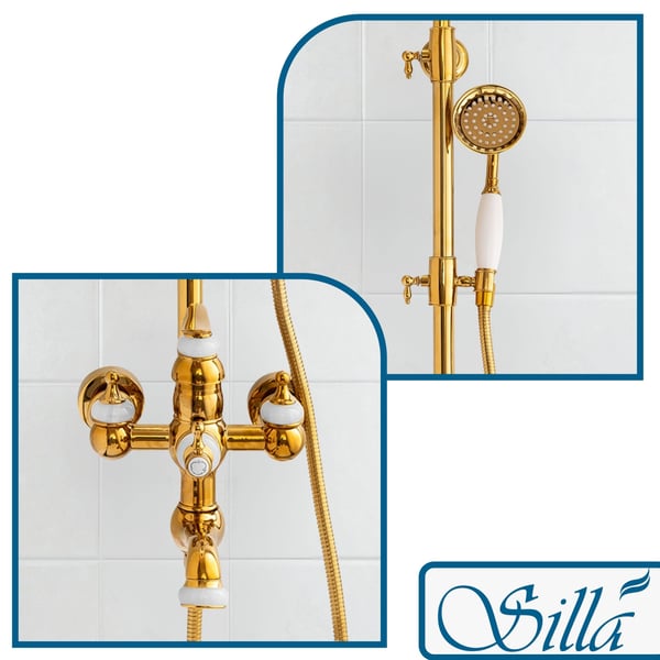 RETRO MATILDA S-1201G GYLDET OVERFLADEMONTERET BRUSESATS