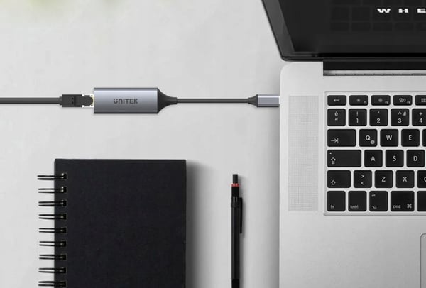 Unitek U1312A USB-C 3.1 Gen 1 - RJ45 1000 Mbps sovitinkaapeli