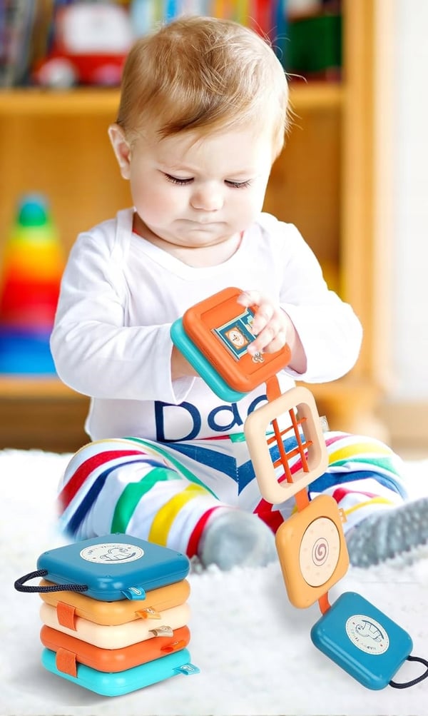 Aistikuutio Montessori -opetuslelu vauvoille