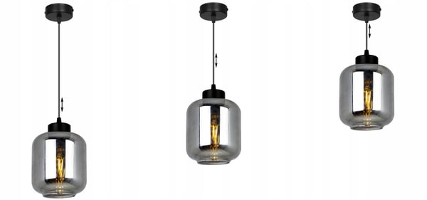 MODERNE ELEGANT HÆNGELAMPE MED GLASSKÆRM
