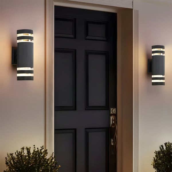 Puutarhavalaisin, Seinävalaisin, Elevation, 2x E27 LED, Pinta-asennus, Yläosa, Alhaalla, RINGO LUMILED