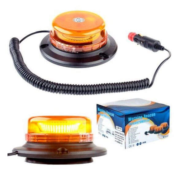 ROTERENDE ADVARSELSLAMPE - MAGNET WL400 3W LED STÆRK - EV LAM WL400 ROTERENDE ADVARSELSLAMPE - MAGNET WL400 3W LED STÆRK - EV LAM WL400