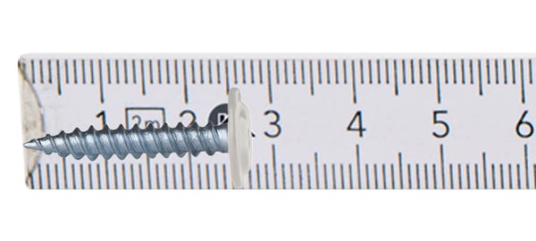 GM-S asennuskoskettimet 4,2x25mm RAL 9010