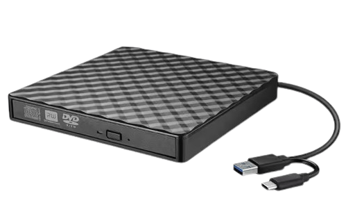 Ekstern CD/DVD-drev med USB-C til PC og laptop