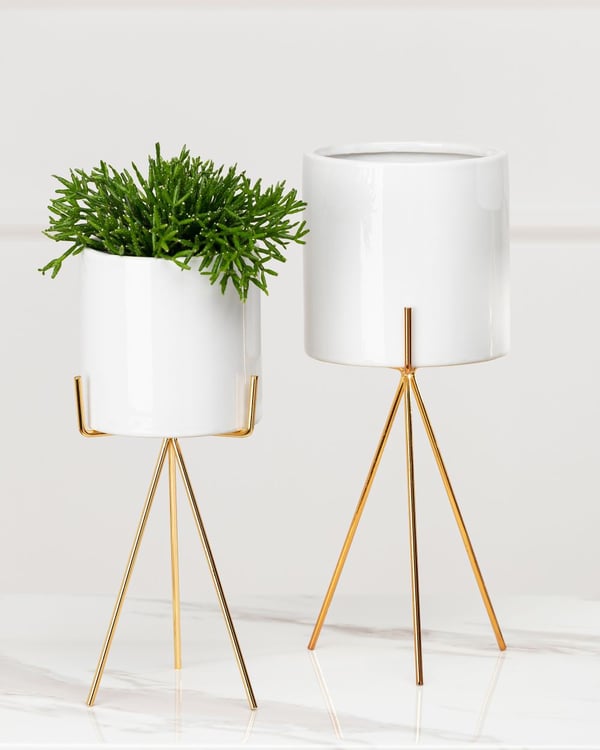 Emma Vit Blomkruka 28 cm Tillverkad