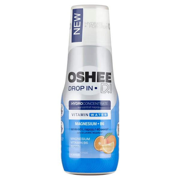 Oshee Drop In sitruuna-appelsiini juomatiiviste 500 ml