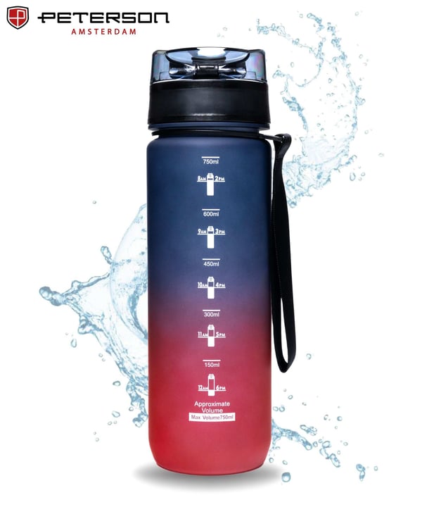 Vesipullo 750ml PTN HY-001-750-9522 Violetti-punainen