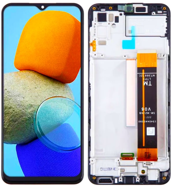 Original LCD-skærm + touchskærm Samsung SM-M236 GALAXY M23 (IPS) sort ramme