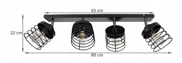 Lofthængende lampe med tråd og LED-loftlampe