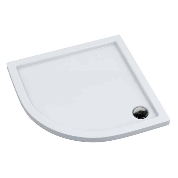 Aqua for you Kronos 90x90 halvrund brusebund - akryl, hvid med stabilsound-teknologi Aqua for you Kronos 90x90 halvrund brusebund - akryl, hvid med stabilsound-teknologi