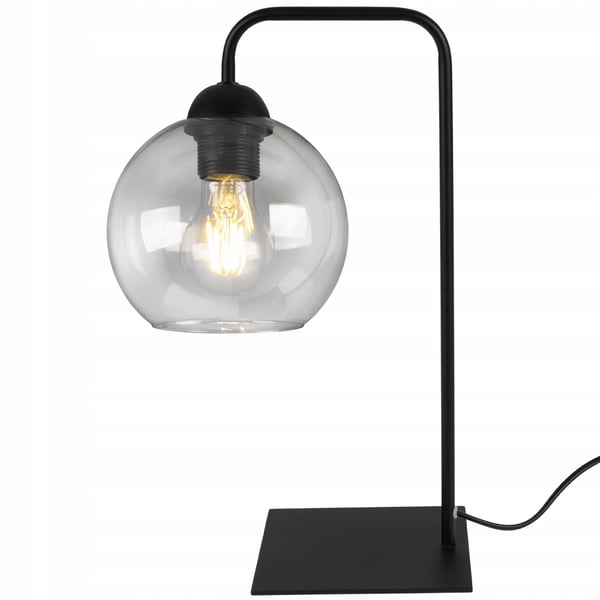 ELEGANTTI LASINEN LED-YÖPÖYTÄVALAISIMEN