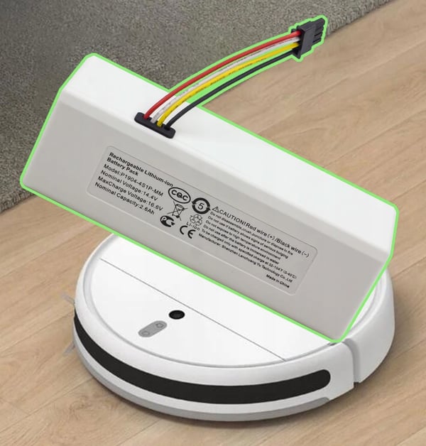 Ladattava akku Xiaomi Mi Robot -imuriin 1C Mijia 1C 14.4V 2600mAh