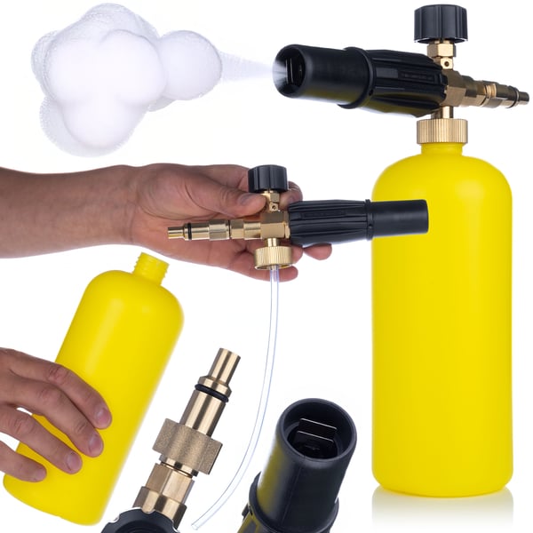 FoamLance Bayonet 1L skumningsanordning för Parkside tvättmaskiner 180 bar mässingskropp FoamLance Bayonet 1L skumningsanordning för Parkside tvättmaskiner 180 bar mässingskropp