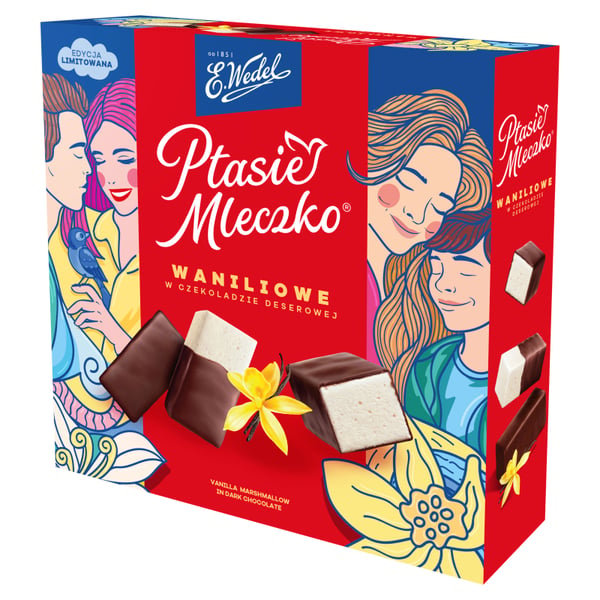 E. Wedel Ptasie vaniljamaito tummassa suklaassa 340 g