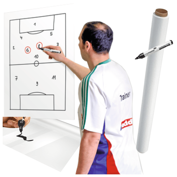 Självhäftande perforerad whiteboardtavla