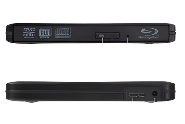 Ekstern Blu-ray DVD-enhed 4K 3D USB 3.0 BD/CD/DVD til Windows/Mac OS/Linux