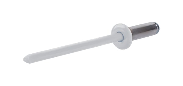 Åbne aluminiumnitter 3,2x6mm RAL9006