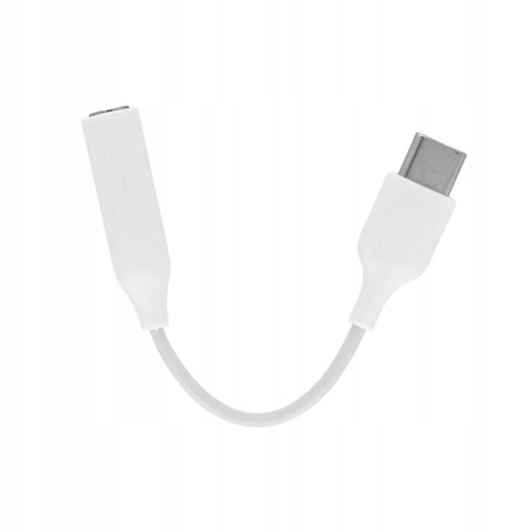 Lydadapter 3,5 mm jackstik med DAC til USB C Type-C Hvid