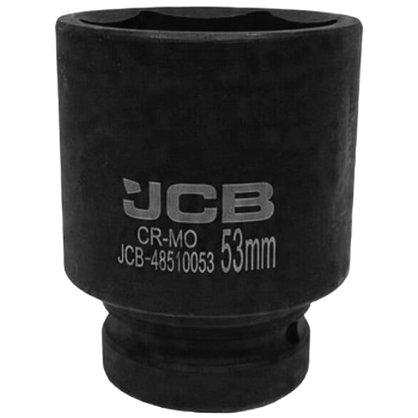 JCB Dyb Slagtopnøgle 1" 53 mm 6-punkts Cr-Mo Topnøgle