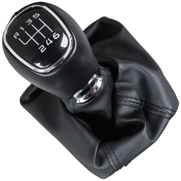 Skoda Octavia III 2012- gearvælger + muffe med ramme øko-læder 6 gears Skoda Octavia III 2012- gearvælger + muffe med ramme øko-læder 6 gears