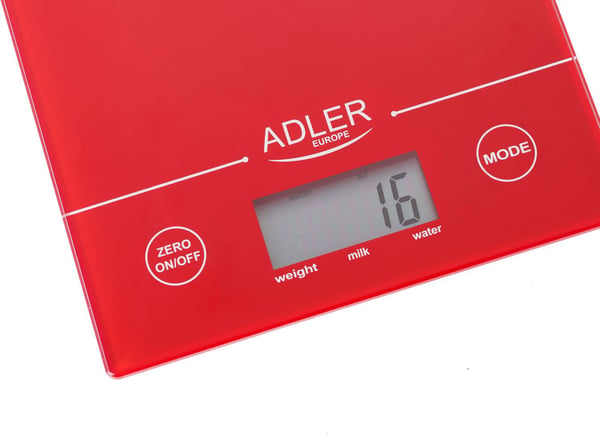 AD 3138 röd köksvåg