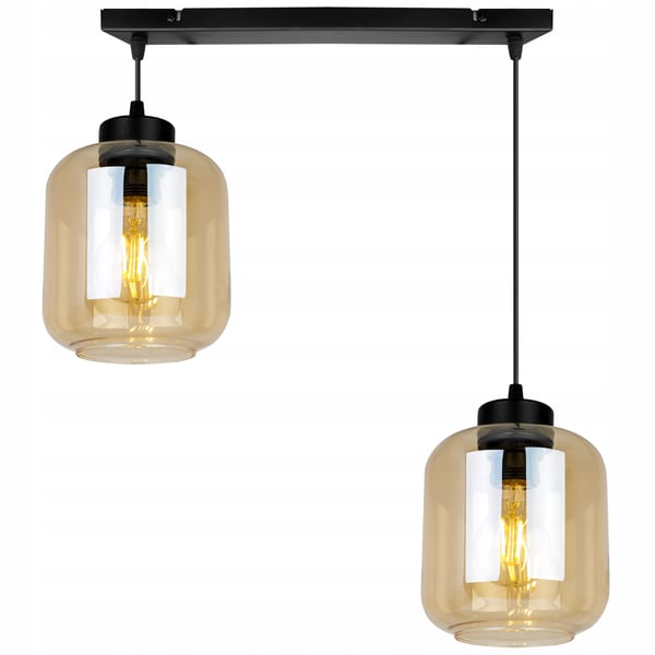 MODERNE ELEGANT HÆNGELAMPE MED GLASSKÆRM