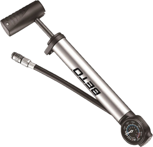 ALU cykelpumpe, manometer chmp-003AG, betonslange