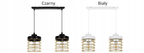 LOFTSLAMPE MED LED-LYKRONE MED GYLDEN TRÅD