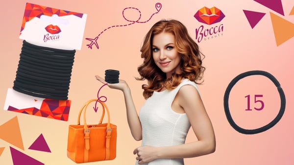 Bocca Beauty hårband 15 stycken svarta