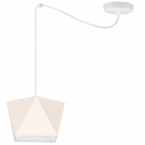 Lofthængende lampe med loftskrone og edderkopskærm