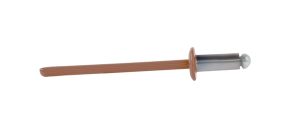 Åbne aluminiumnitter 3,2x8mm RAL8004