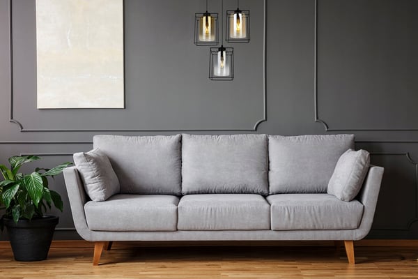 MODERNE ELEGANT HÆNGELAMPE MED GLASSKÆRM