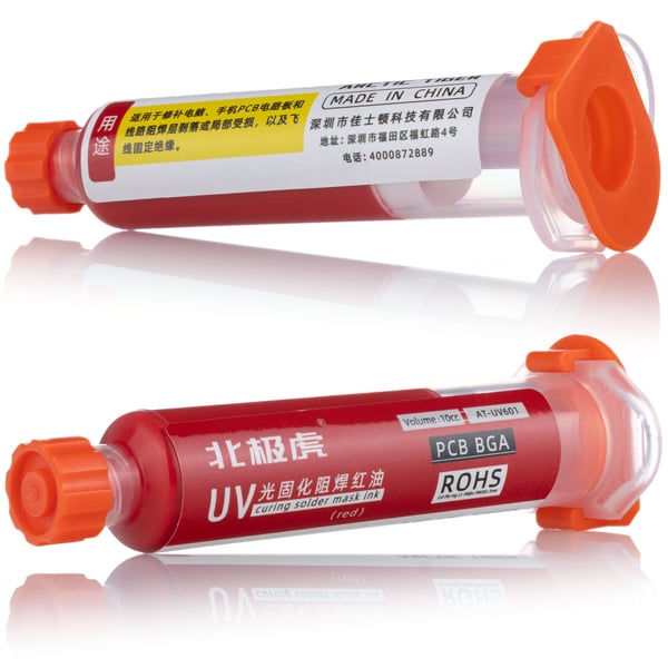 Loddemaske rød 10ml med stempel