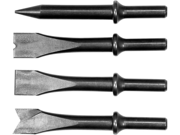 SÆT MED MEJSLER TIL PNEUMATISK HAMMER 4 DELE - YT-09901
