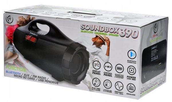 Rebeltec SoundBox 390 Bluetooth/FM/USB højttaler