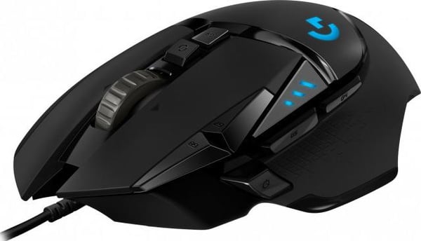 Logitech G502 HERO Optisk Gaming USB Kablet Mus Sort