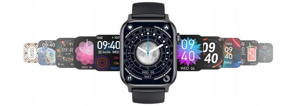 Kiano Watch GO smartklocka herr damklocka rosa guld med polsk meny