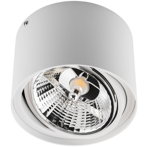 Monteringsram halogenspot rörlig GU10 AR111 rund vit 100mm TELES LUMILED