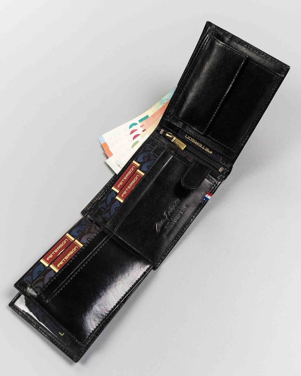 PTN 22306-VT-A-2466 Svart läderplånbok