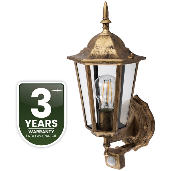 Utomhusklinkel Belysning Vägglampa Yttre E27 LED Lykta Rörelsesensor BELLIS LUMILED