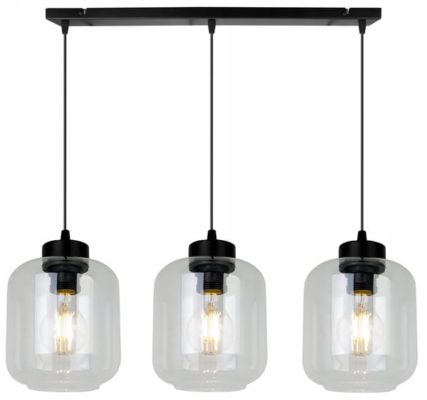 MODERNE ELEGANT HÆNGELAMPE MED GLASSKÆRM