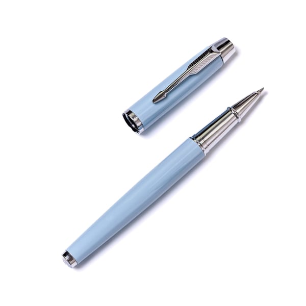 Pen i æske PTN 222-GB-8549 L.Blå-Sølv