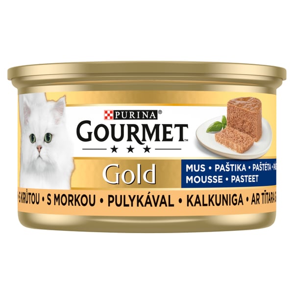Gourmet Gold kattmatsmousse med kalkon 85 g
