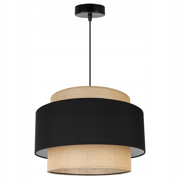 Hængende lampe, loftslysekrone, lampeskærm, boho juta