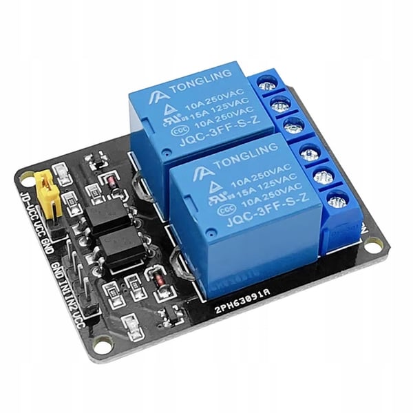 Rosfix 2-kanals relemodul 24V för Arduino