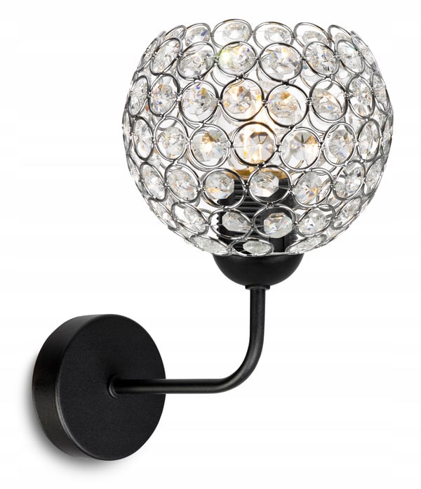 MODERNE KNÆKKE LAMPE ELEGANT KRYSTALLER KROM