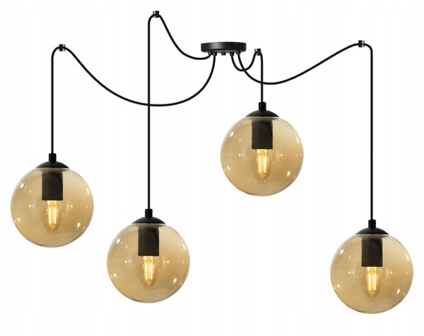 LED-lasipallohämähäkki-kattovalaisin