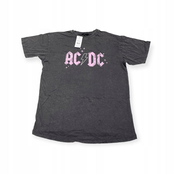 Dam T-shirt rundhals AC/DC New Look størrelse M
