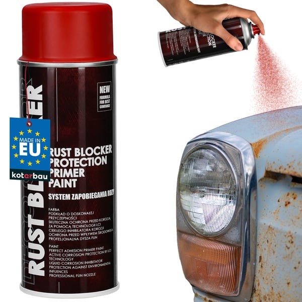 Punainen RAL3000 korroosionestoaine metallille 400 ml